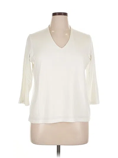 Pre-owned Orvis 3/4 Sleeve T-shirt In White