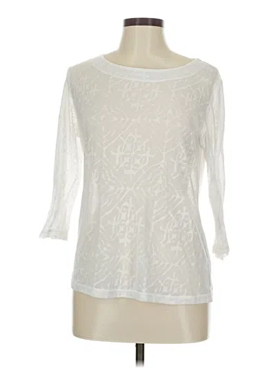 Pre-owned Orvis 3/4 Sleeve T-shirt In White