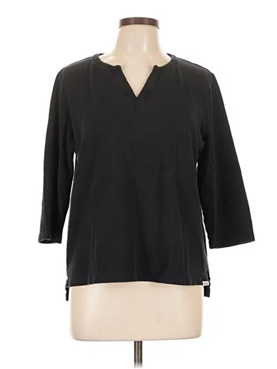 Pre-owned Orvis 3/4 Sleeve T-shirt In Black