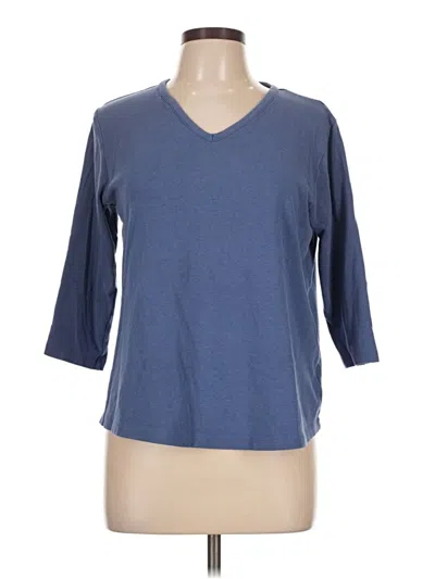 Pre-owned Orvis 3/4 Sleeve T-shirt In Blue