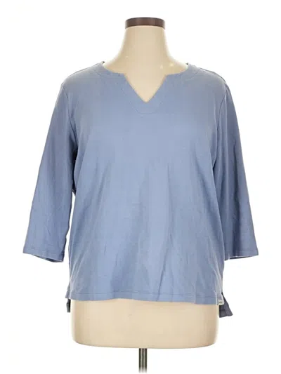 Pre-owned Orvis 3/4 Sleeve T-shirt In Blue