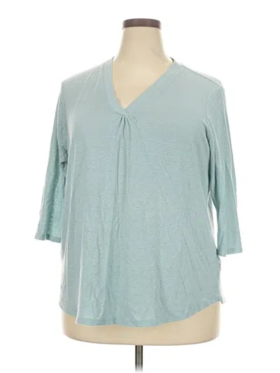 Pre-owned Orvis 3/4 Sleeve T-shirt In Blue