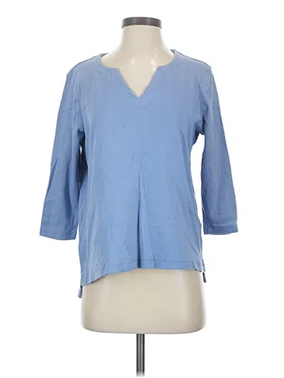 Pre-owned Orvis 3/4 Sleeve T-shirt In Blue