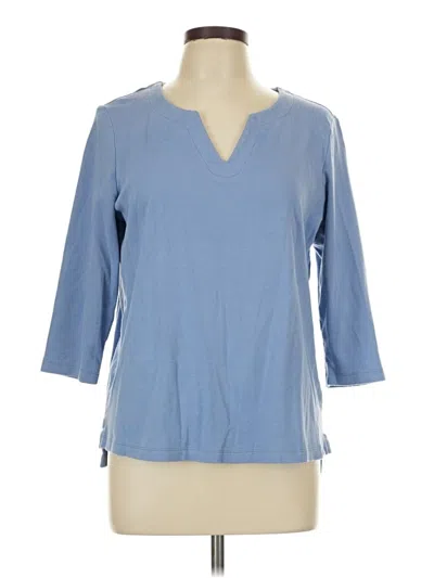 Pre-owned Orvis 3/4 Sleeve T-shirt In Blue