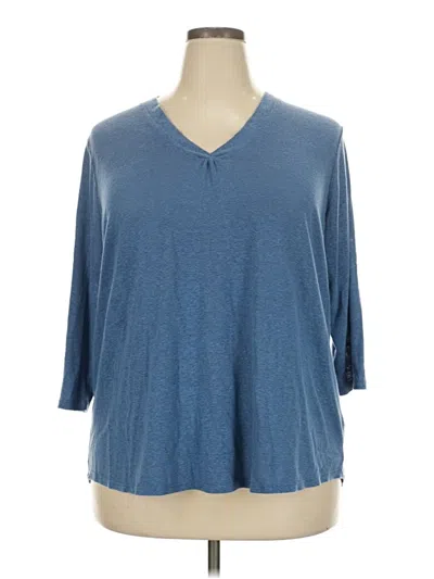 Pre-owned Orvis 3/4 Sleeve T-shirt In Blue