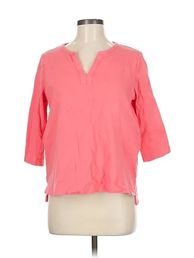 Pre-owned Orvis 3/4 Sleeve T-shirt In Pink