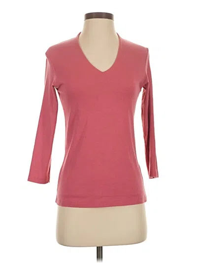 Pre-owned Orvis 3/4 Sleeve T-shirt In Pink
