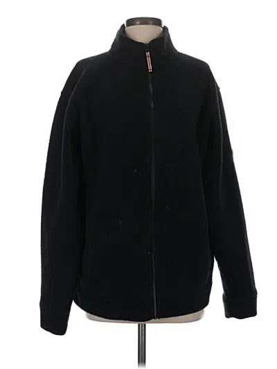 Pre-owned Orvis Cardigan Sweater In Black