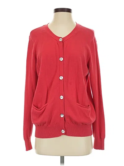 Pre-owned Orvis Cardigan Sweater In Red