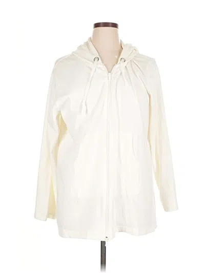 Pre-owned Orvis Cardigan Sweater In White