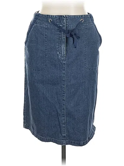 Pre-owned Orvis Denim Skirt In Blue