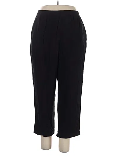 Pre-owned Orvis Linen Pants In Black