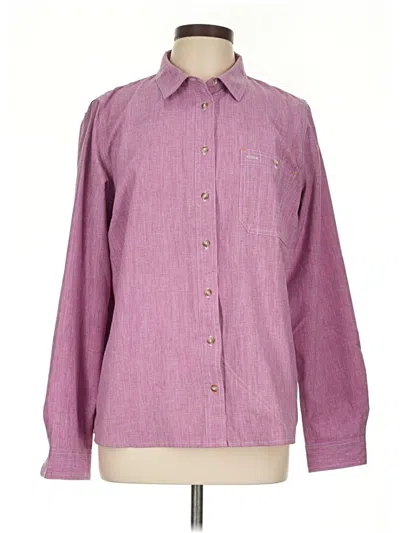 Pre-owned Orvis Long Sleeve Blouse In Purple