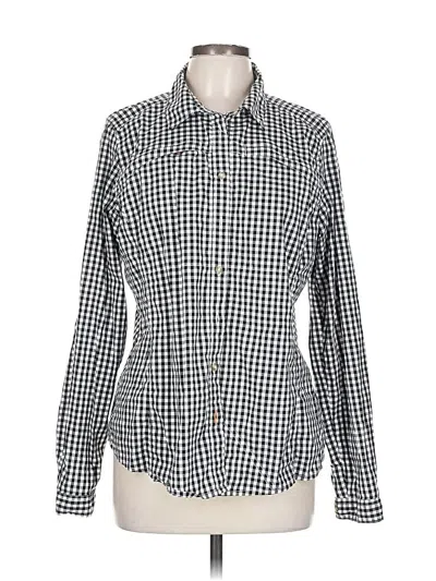 Pre-owned Orvis Long Sleeve Blouse In Silver