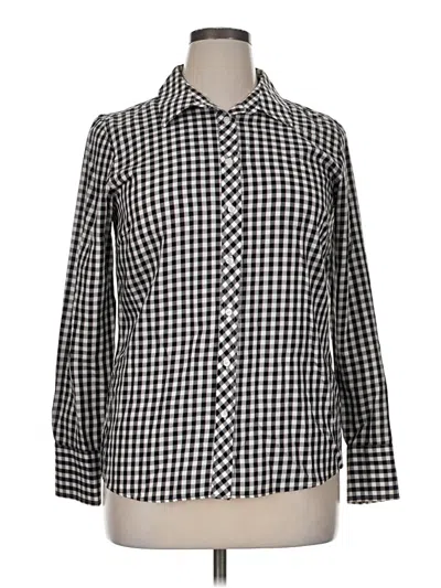 Pre-owned Orvis Long Sleeve Button Down Shirt In Black