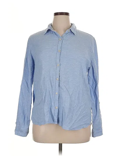 Pre-owned Orvis Long Sleeve Button Down Shirt In Blue