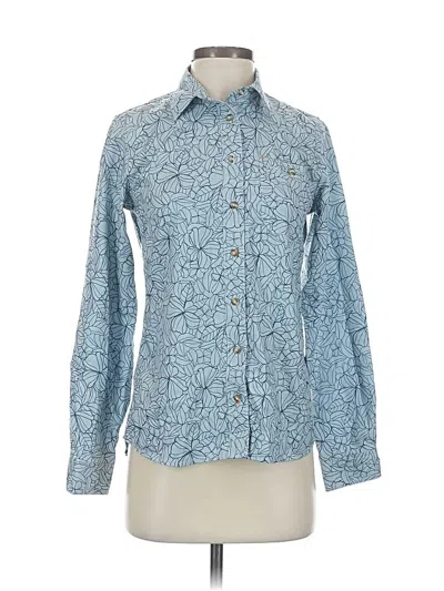 Pre-owned Orvis Long Sleeve Button Down Shirt In Blue