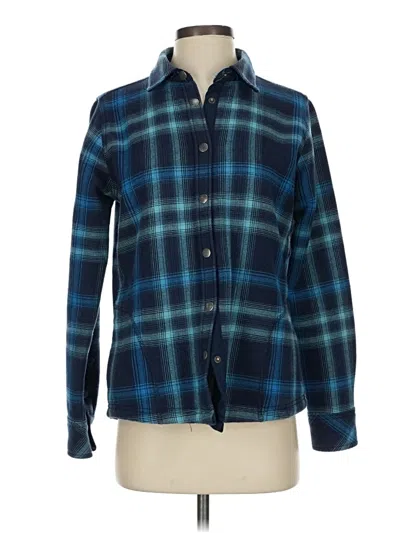 Pre-owned Orvis Long Sleeve Button Down Shirt In Blue