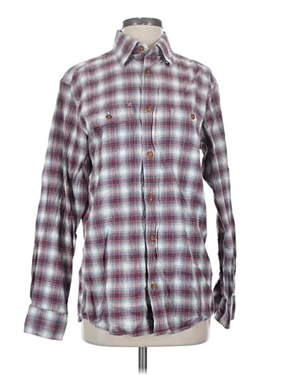 Pre-owned Orvis Long Sleeve Button Down Shirt In Blue