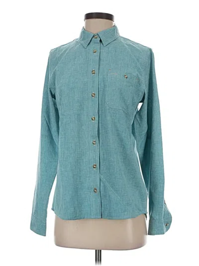 Pre-owned Orvis Long Sleeve Button Down Shirt In Blue