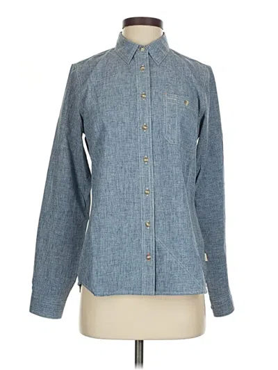 Pre-owned Orvis Long Sleeve Button Down Shirt In Blue