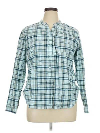 Pre-owned Orvis Long Sleeve Button Down Shirt In Blue