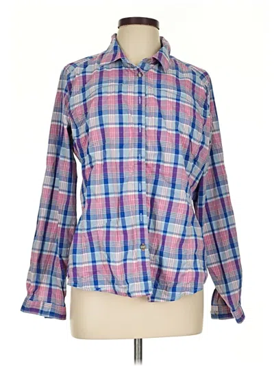 Pre-owned Orvis Long Sleeve Button Down Shirt In Blue