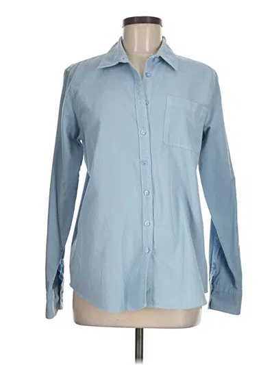 Pre-owned Orvis Long Sleeve Button Down Shirt In Blue