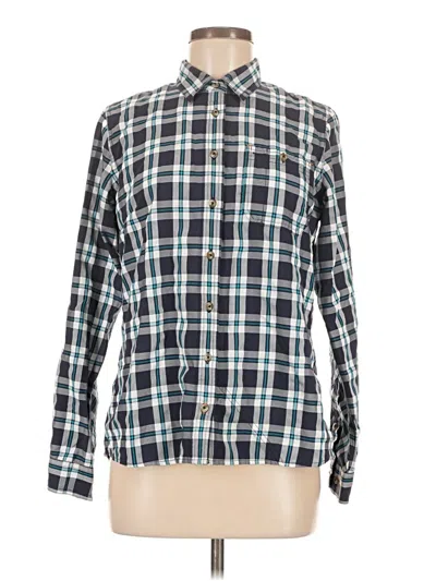Pre-owned Orvis Long Sleeve Button Down Shirt In Blue