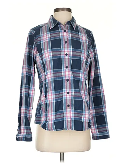 Pre-owned Orvis Long Sleeve Button Down Shirt In Blue
