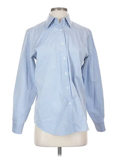 Pre-owned Orvis Long Sleeve Button Down Shirt In Blue