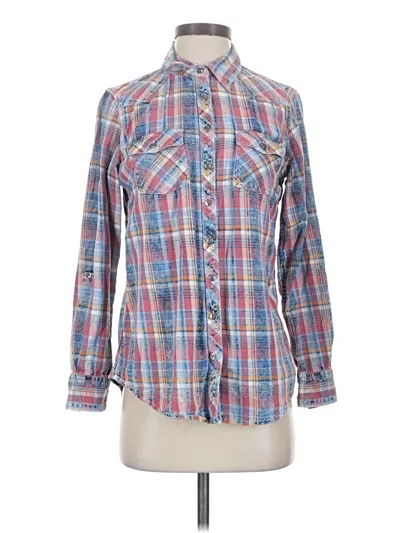 Pre-owned Orvis Long Sleeve Button Down Shirt In Blue