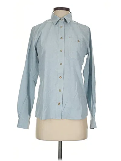 Pre-owned Orvis Long Sleeve Button Down Shirt In Blue