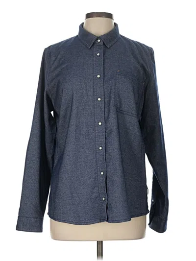 Pre-owned Orvis Long Sleeve Button Down Shirt In Blue