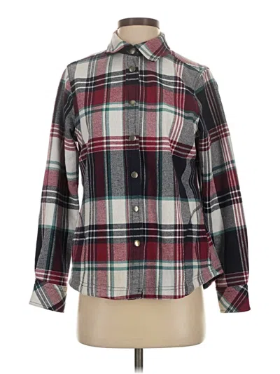 Pre-owned Orvis Long Sleeve Button Down Shirt In Burgundy