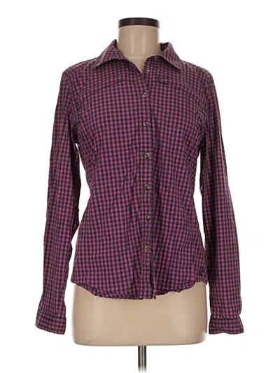 Pre-owned Orvis Long Sleeve Button Down Shirt In Burgundy