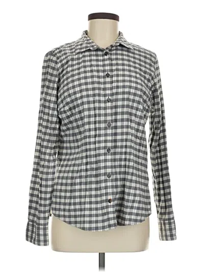 Pre-owned Orvis Long Sleeve Button Down Shirt In Gray