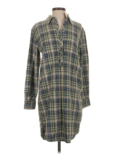 Pre-owned Orvis Long Sleeve Button Down Shirt In Green