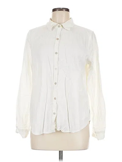 Pre-owned Orvis Long Sleeve Button Down Shirt In Ivory