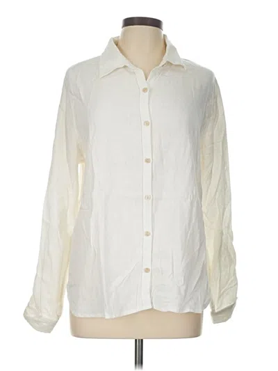 Pre-owned Orvis Long Sleeve Button Down Shirt In Ivory