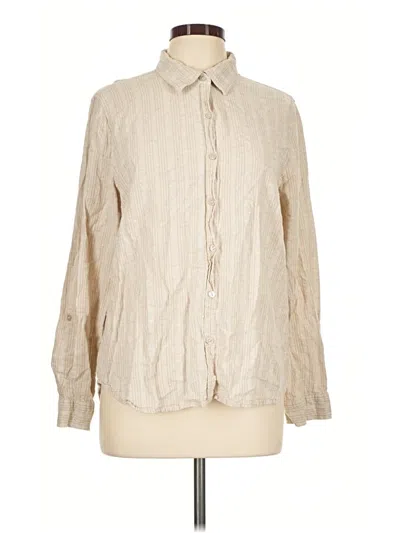 Pre-owned Orvis Long Sleeve Button Down Shirt In Ivory