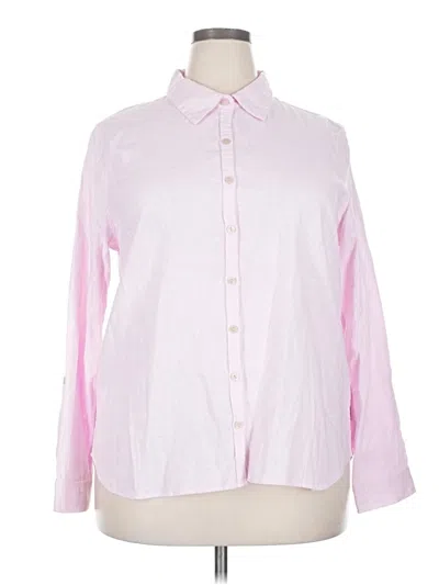 Orvis Long Sleeve Button Down Shirt In Pink