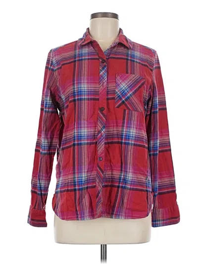 Pre-owned Orvis Long Sleeve Button Down Shirt In Red