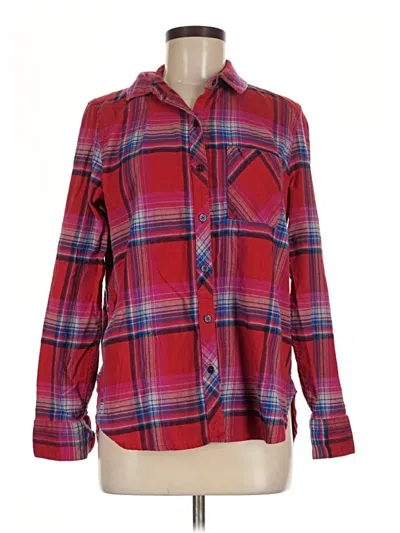 Pre-owned Orvis Long Sleeve Button Down Shirt In Red