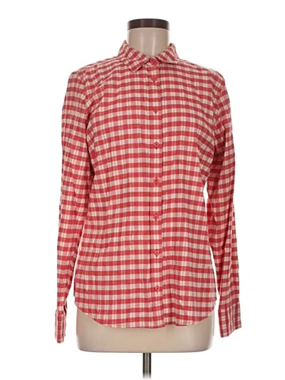 Pre-owned Orvis Long Sleeve Button Down Shirt In Red