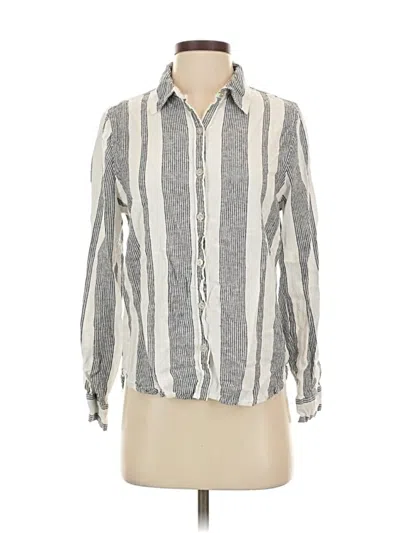 Pre-owned Orvis Long Sleeve Button Down Shirt In Silver