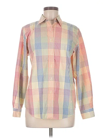 Pre-owned Orvis Long Sleeve Button Down Shirt In Tan