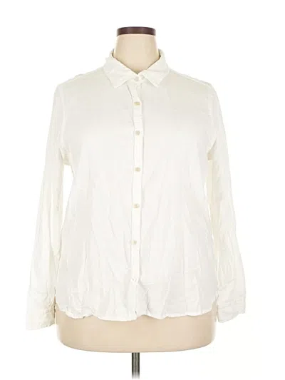 Pre-owned Orvis Long Sleeve Button Down Shirt In White