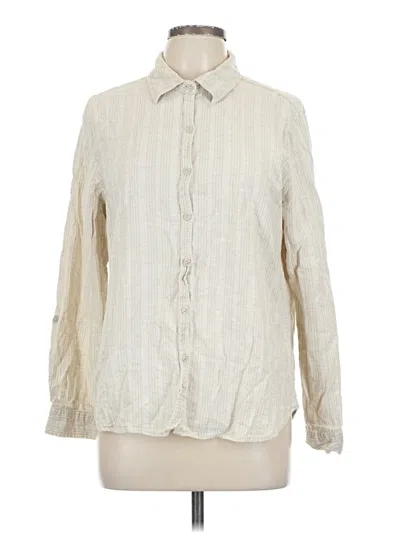 Pre-owned Orvis Long Sleeve Button Down Shirt In White