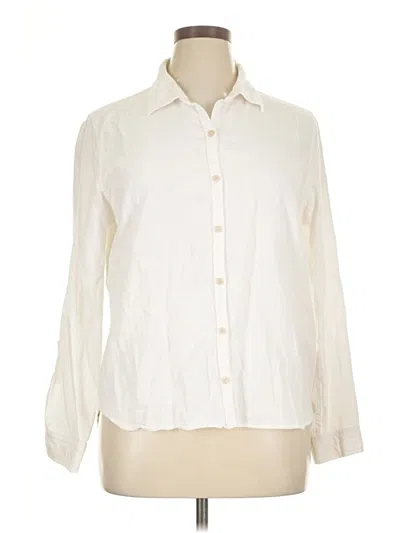 Pre-owned Orvis Long Sleeve Button Down Shirt In White